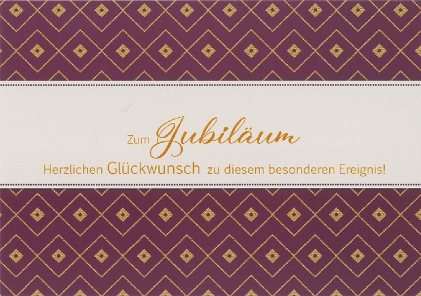 Klappkarte Jubiläum, DIN C6