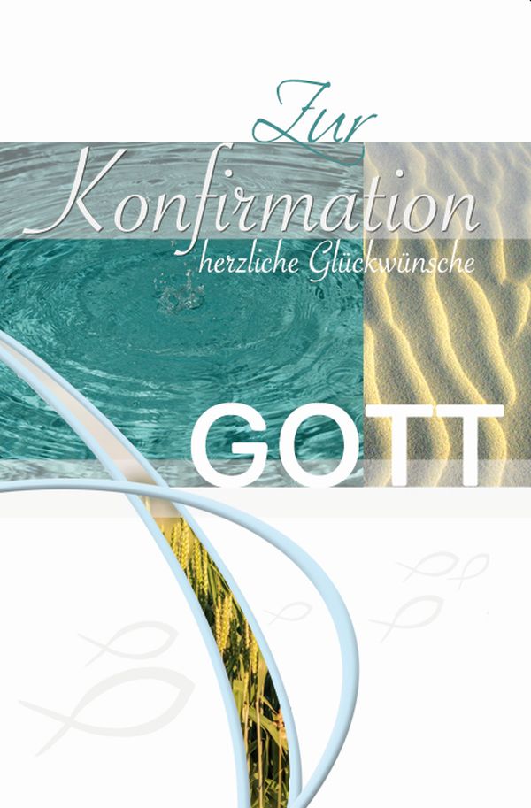100 Klappkarten (OP) Konfirmation, DIN C6