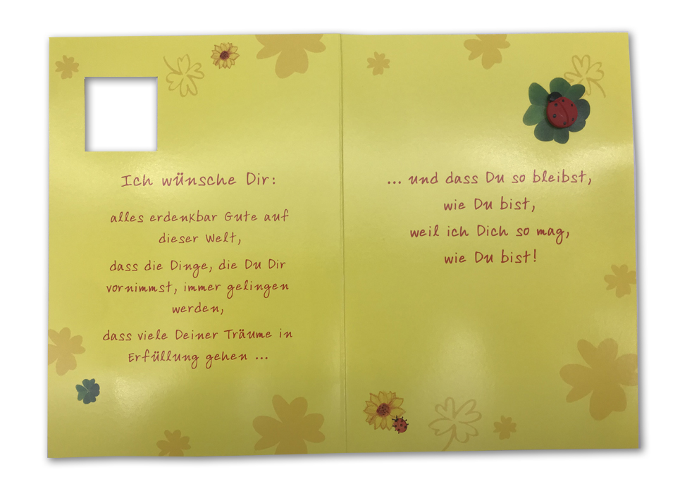 Klappkarte, Freundschaft, DIN C6