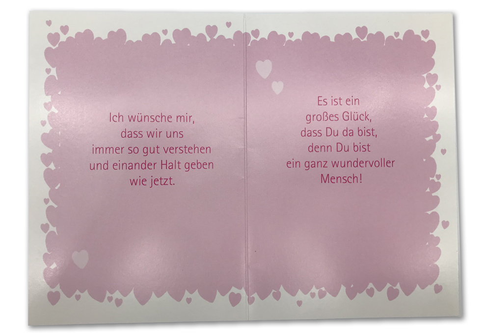 Klappkarte, Liebe, DIN C6