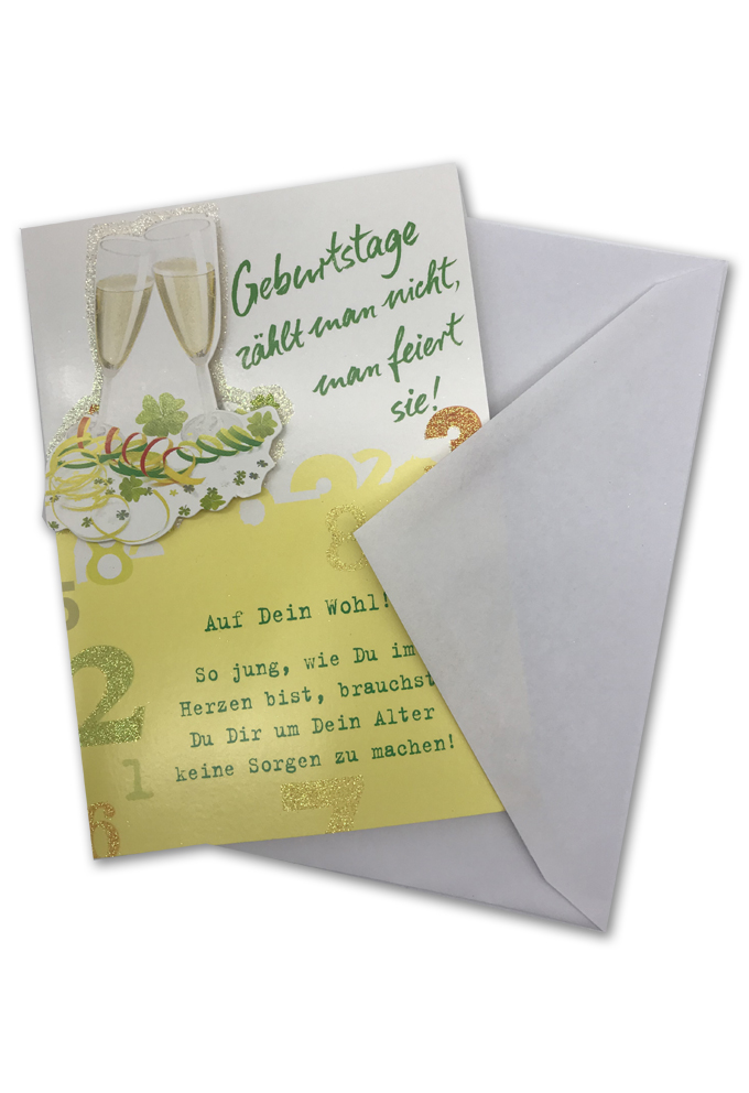 Klappkarte, Geburtstag, DIN C6