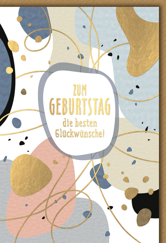 Klappkarte Geburtstag, Hund, DIN C6