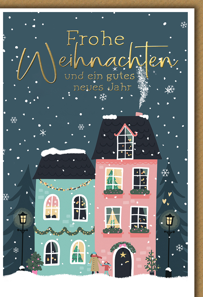 Klappkarte Weihnachten, DIN C6  