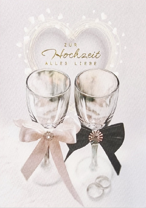 Klappkarte Hochzeit, DIN C6 