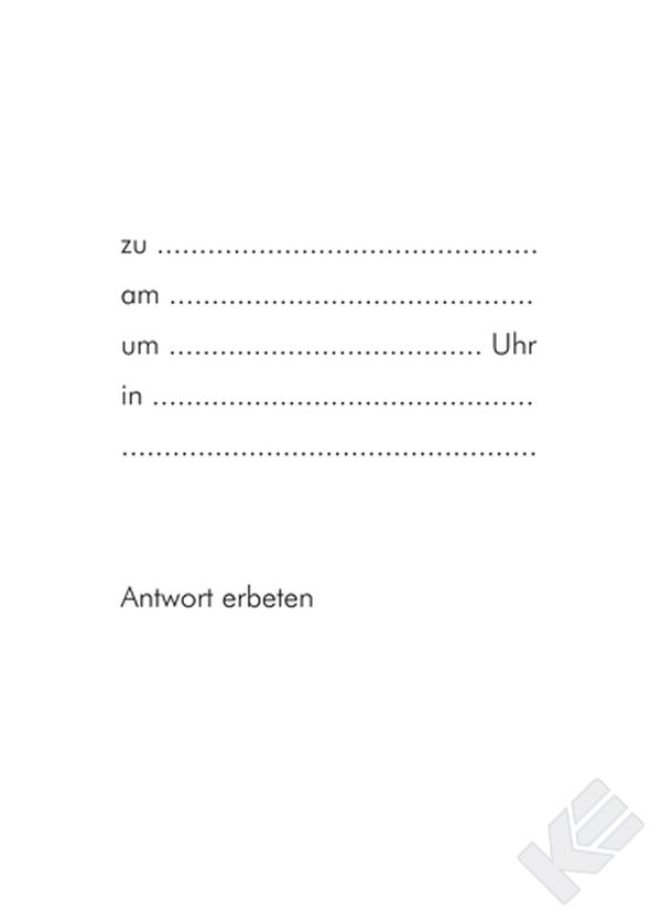 5 Klappkarten Einladung im Pack, DIN C6