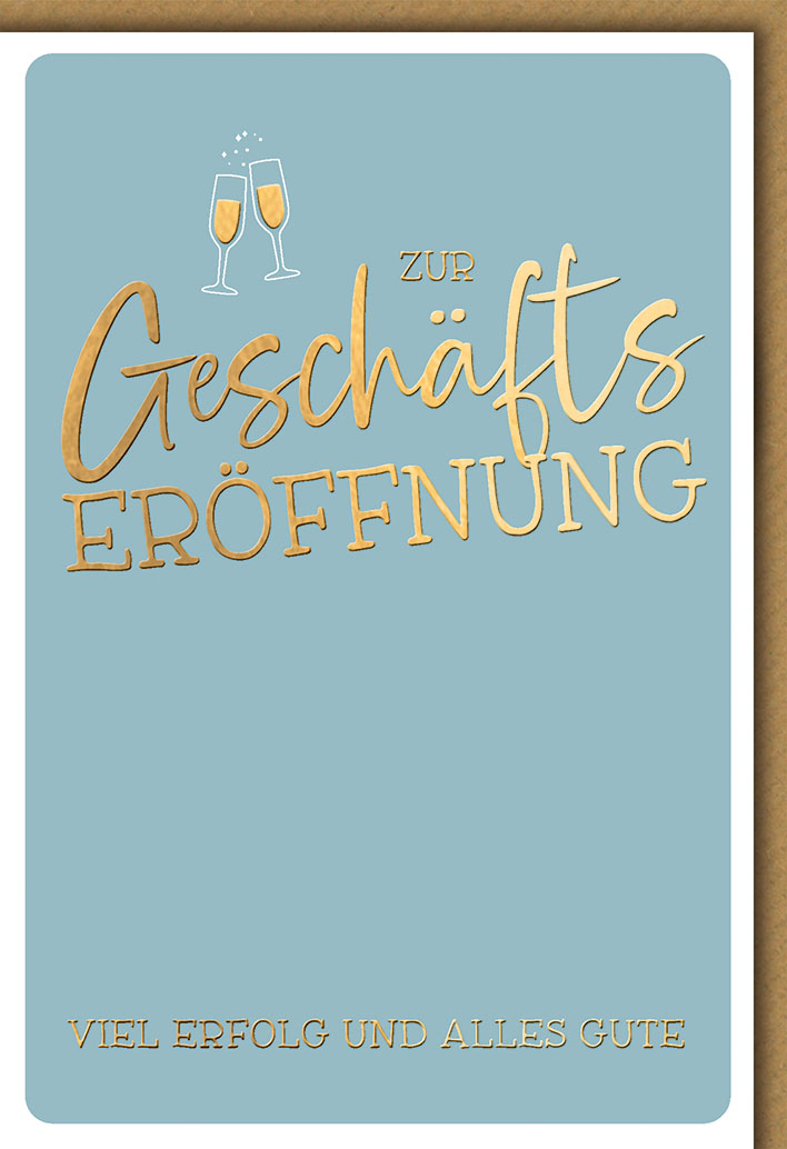 Klappkarte Eröffnung, DIN C6 
