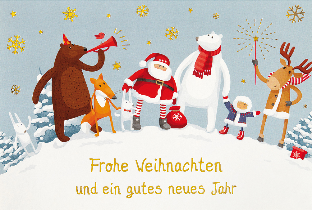 Klappkarte Weihnachten, DIN C6