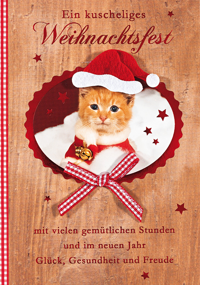 Klappkarte Weihnachten, DIN C6
