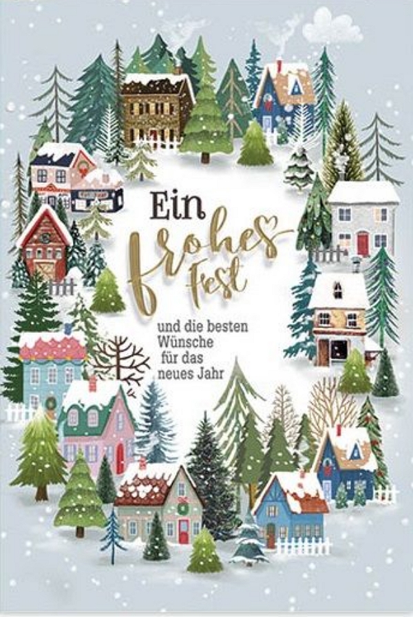 Klappkarte Weihnachten, DIN C6  