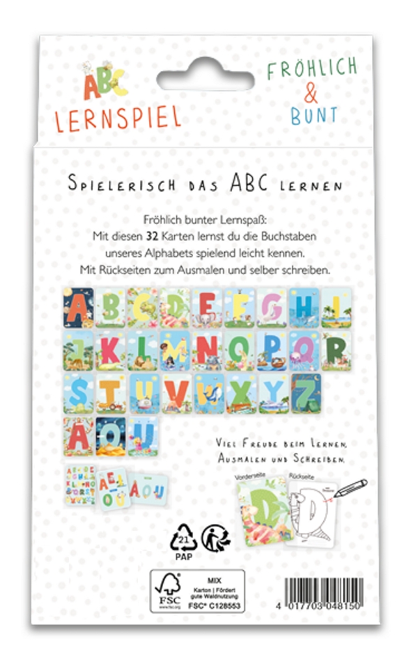 ABC-Lernspiel-Karten 