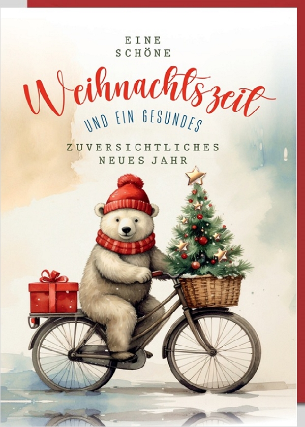 Klappkarte Weihnachten, DIN C6 