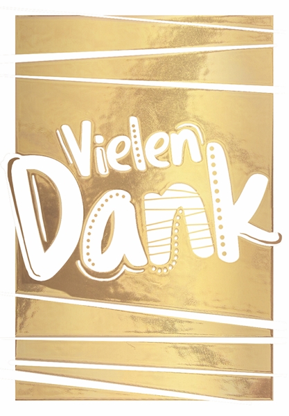 Klappkarte Danke Midi 8 x 11 