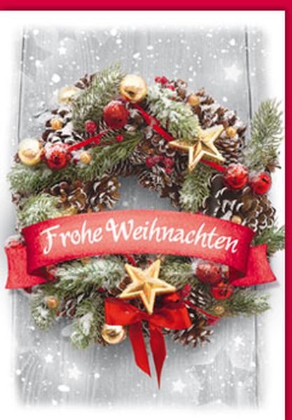 Klappkarte Weihnachten, Midi Hoch 8 x 11