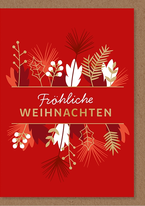 6 x 6 Midikarten im Sortiment, Weihnachten, Midi 11 cm x 8 cm ,UVP 2,50