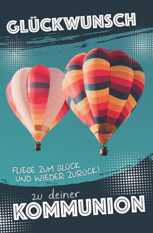 100 Klappkarten (OP) Kommunion, DIN C6
