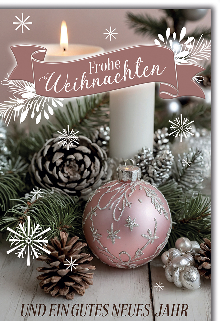 Klappkarte Weihnachten, DIN C6
