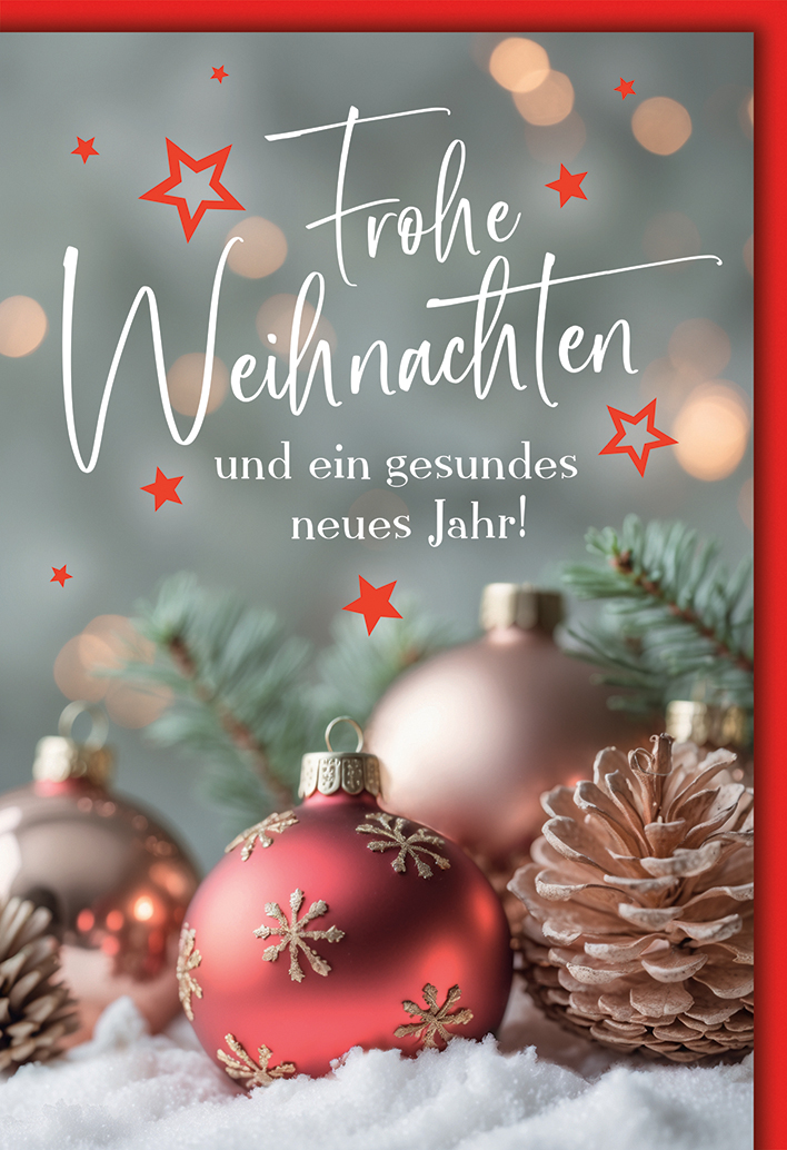 Klappkarte Weihnachten, DIN C6