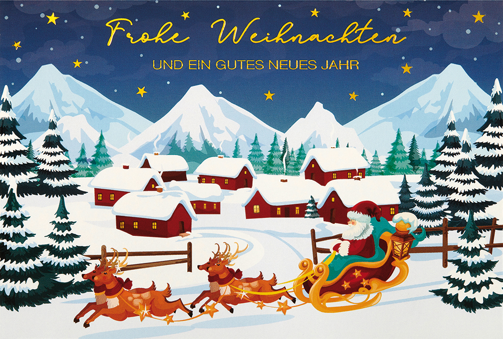 Klappkarte Weihnachten, DIN C6