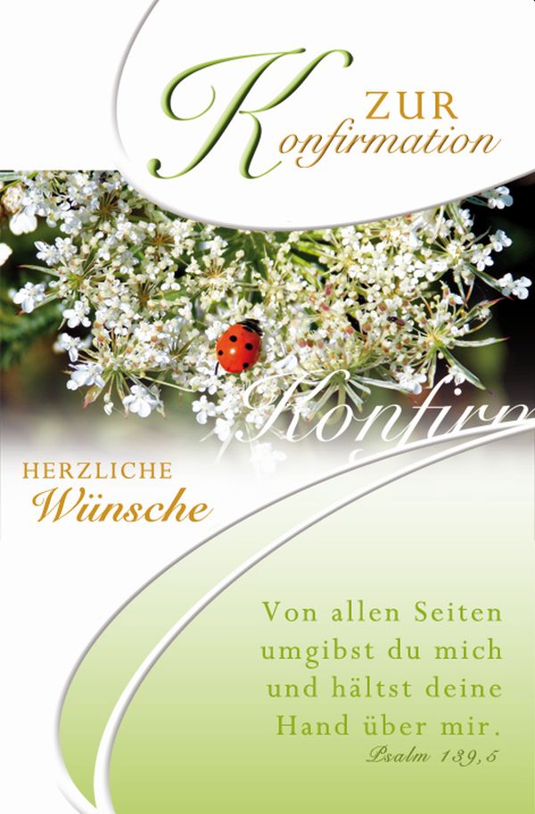 100 Klappkarten (OP) Konfirmation, DIN C6