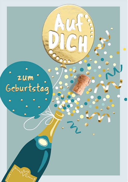 Klappkarte Geburtstag Midi 8 x 11 