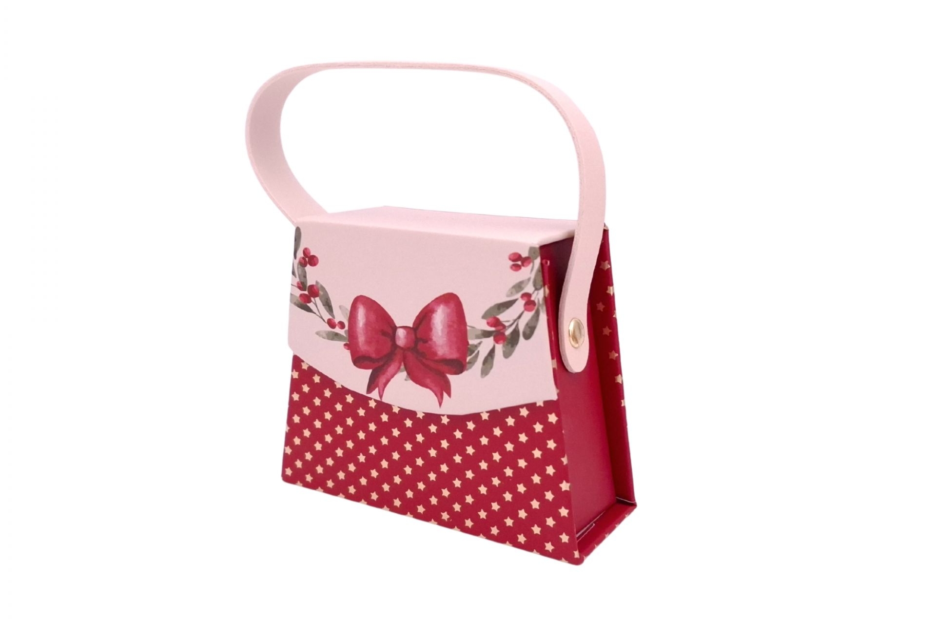 4 x 3 Mini-Handtaschen-Geschenkboxen Weihnachten