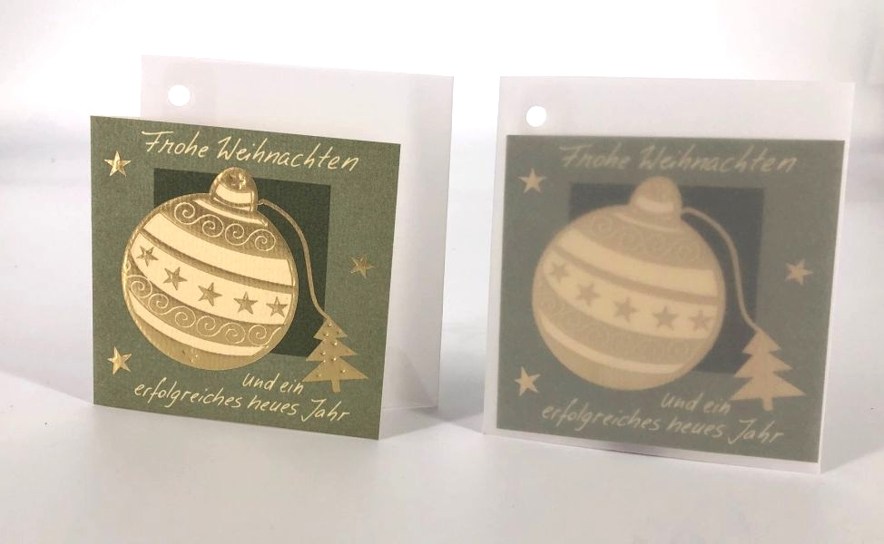 6 x 6 Anhänger im Sortiment, Weihnachten, UVP 1,50 € / Stück