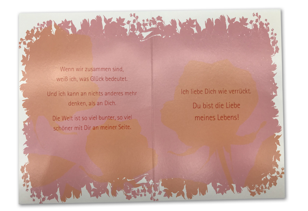 Klappkarte, Liebe, DIN C6