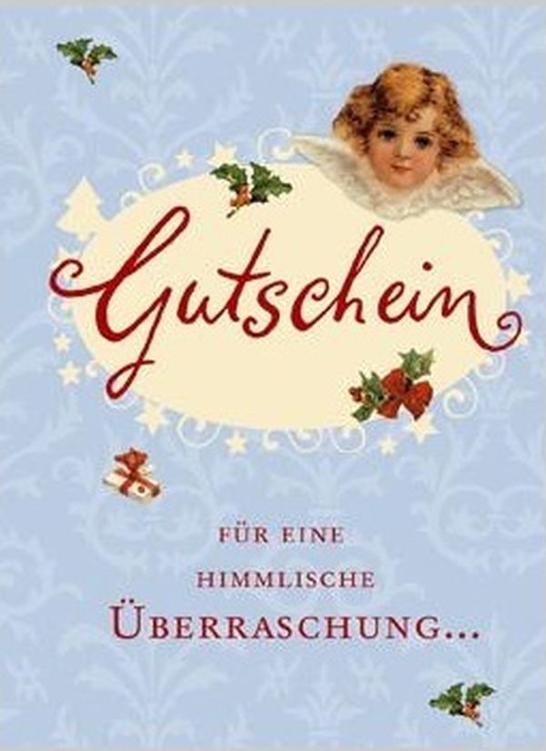 Klappkarte Gutschein Weihnachten DIN C6  
