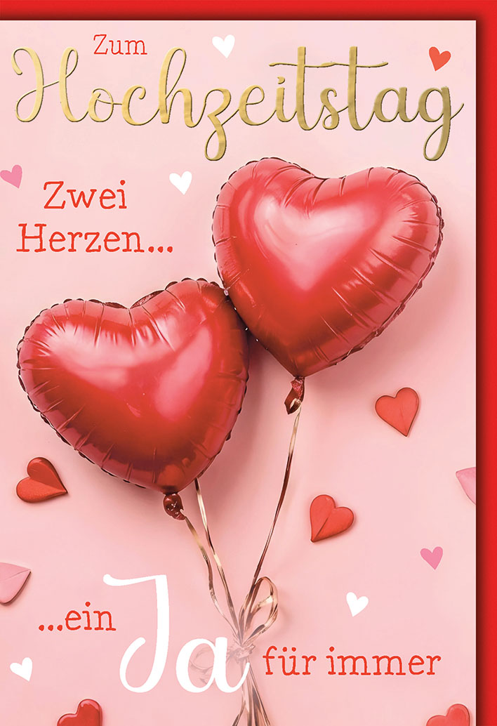 Klappkarte Hochzeitstag, DIN C6  