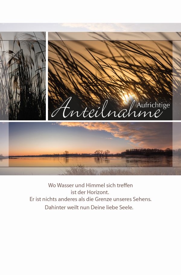 100 Klappkarten (OP) Trauer, DIN C6