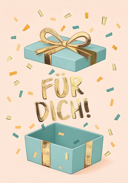 Klappkarte Für Dich Midi 8 x 11