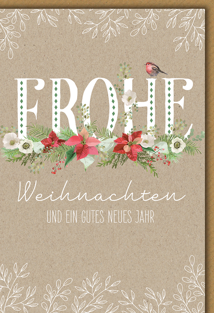Klappkarte Weihnachten, DIN C6