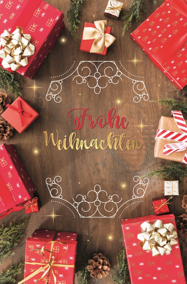100 Klappkarten (OP) Weihnachten, DIN C6