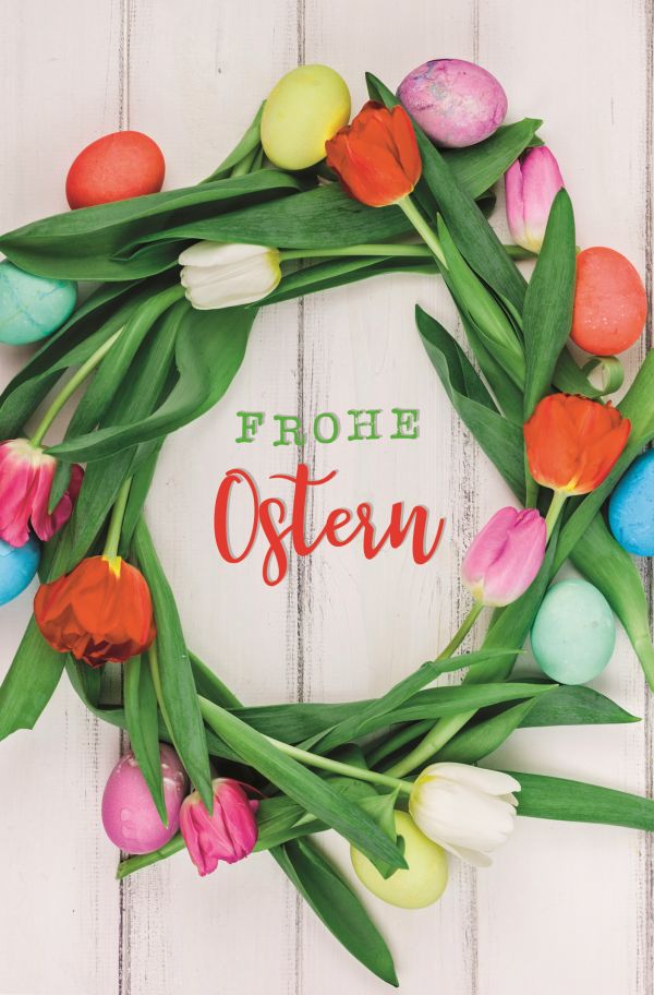 100 Klappkarten (OP) Ostern, DIN C6 