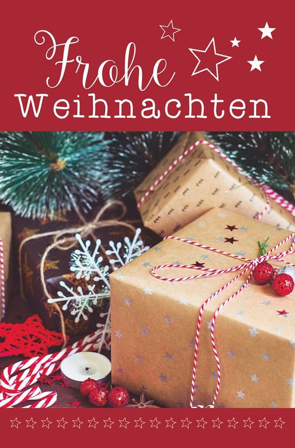 100 Klappkarten (OP) Weihnachten, DIN C6 
