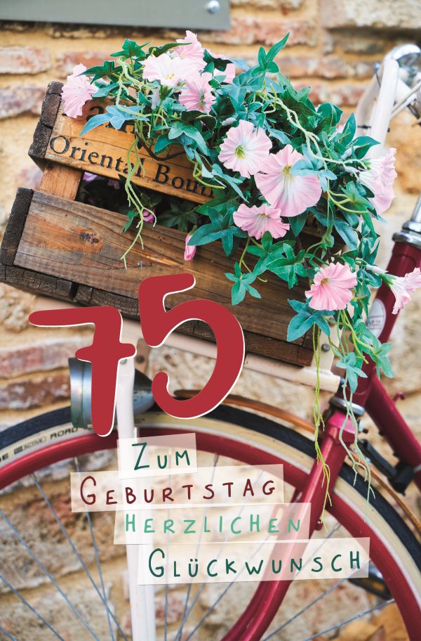 100 Klappkarten (OP) Geburtstag Zahlen 65 - 90, DIN C6