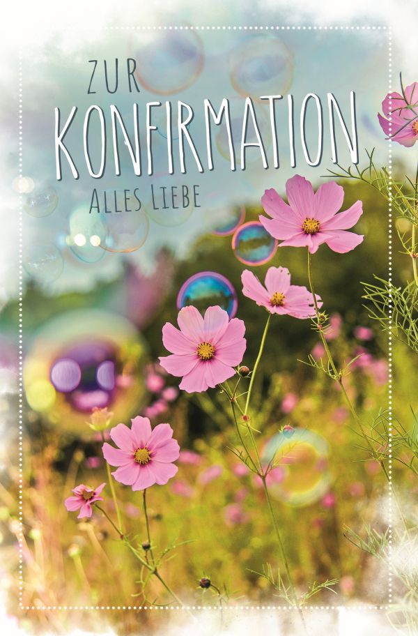 100 Klappkarten (OP) Konfirmation, DIN C6