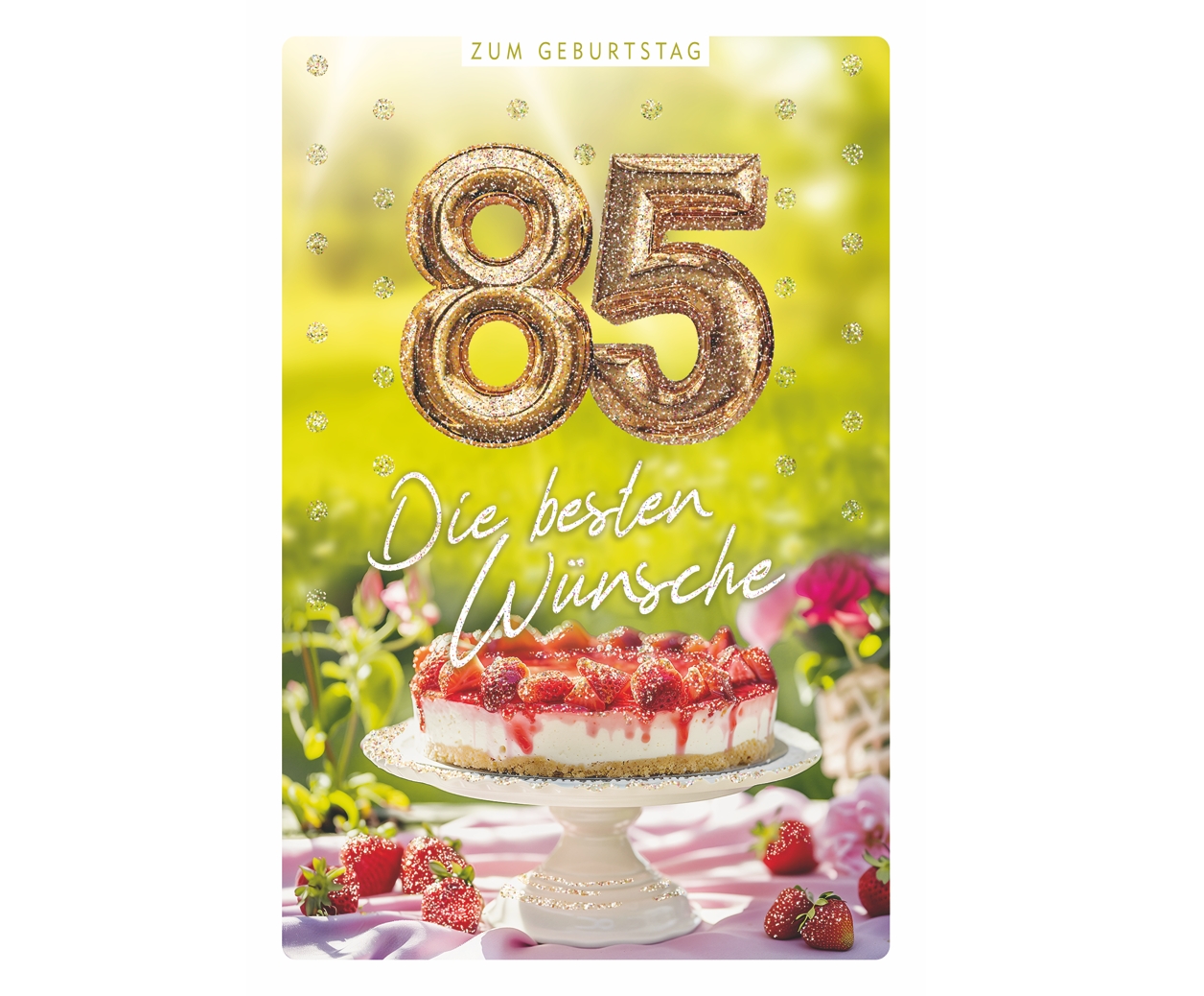 Klappkarte 85.Geburtstag, DIN C6 