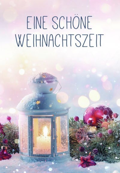 Klappkarte Weihnachten, Midi Hoch 8 x 11