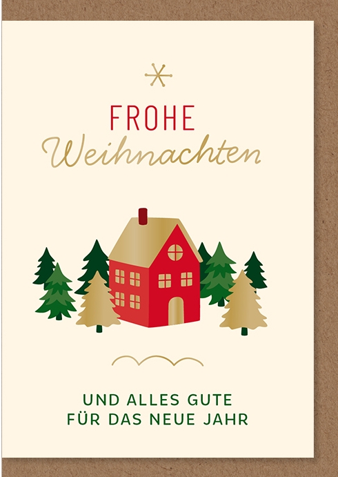6 x 6 Midikarten im Sortiment, Weihnachten, Midi 11 cm x 8 cm ,UVP 2,50