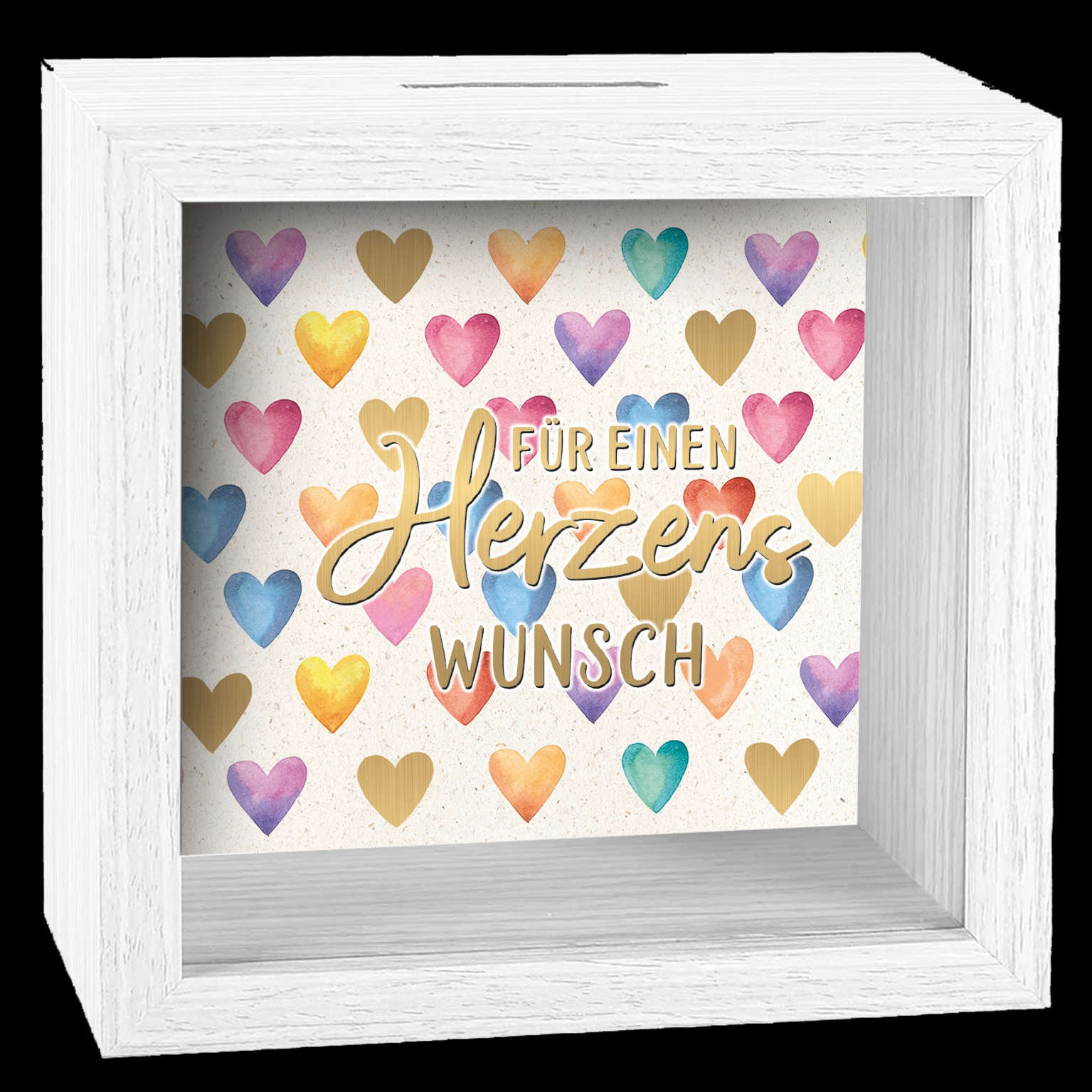 6 x 3 Spardosen mit Glasfront klein