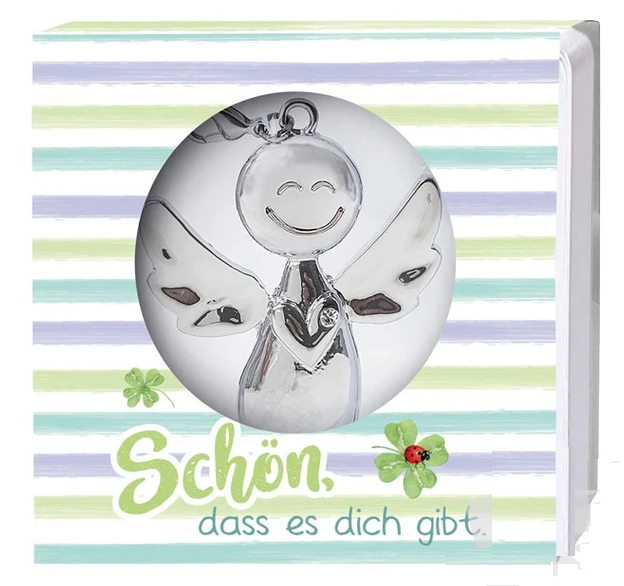 Schutzengel Metall-Anhänger in Geschenkschachtel