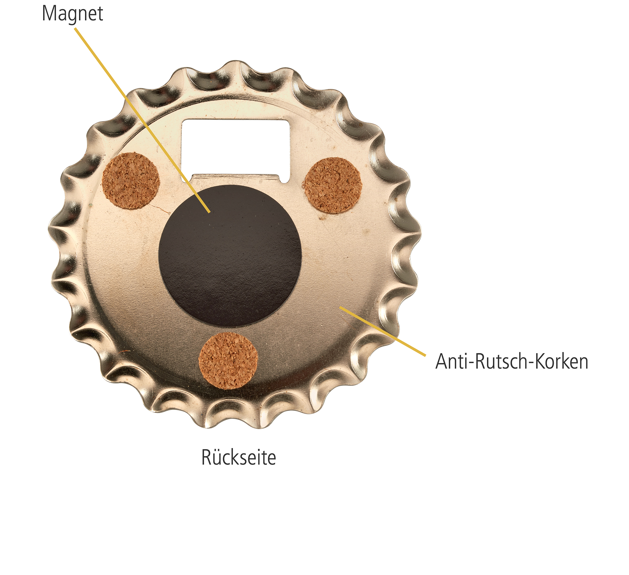 4 x 6 Bier-Untersetzer+Öffner+Magnete 4,99 