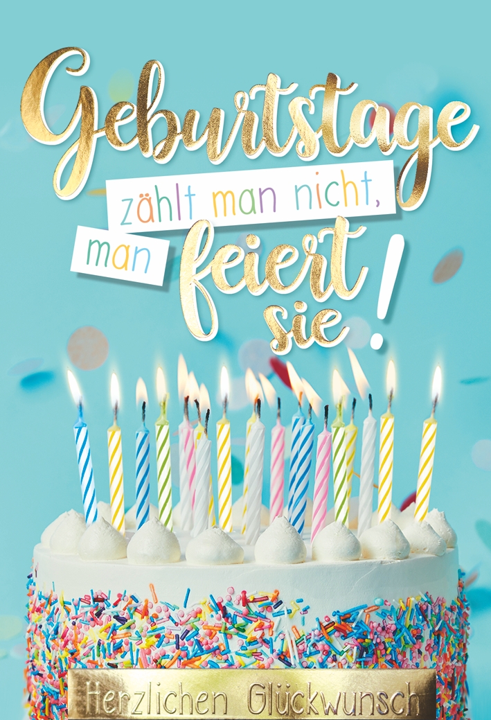 Klappkarte Geburtstag, DIN C6 