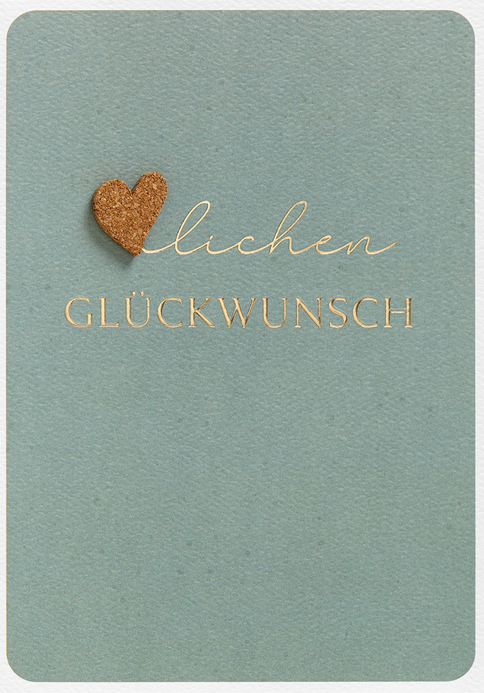 Klappkarte Glückwunsch neutral, DIN C6 