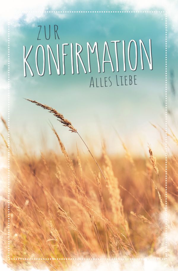 100 Klappkarten (OP) Konfirmation, DIN C6