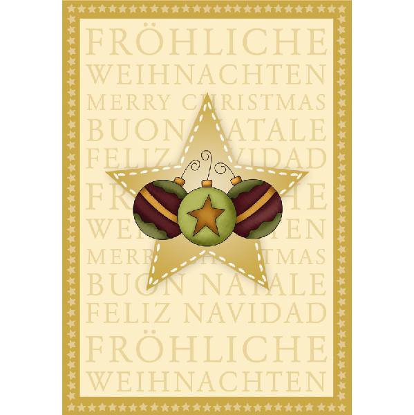 Klappkarte Weihnachten, DIN C6  