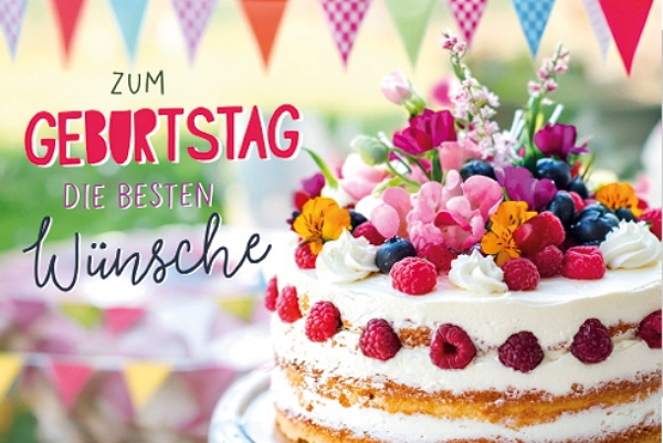 Klappkarte Geburtstag, DIN C6 