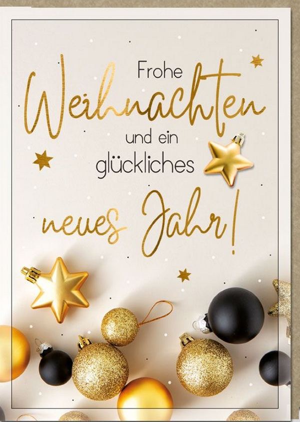 Klappkarte Weihnachten, DIN C6   