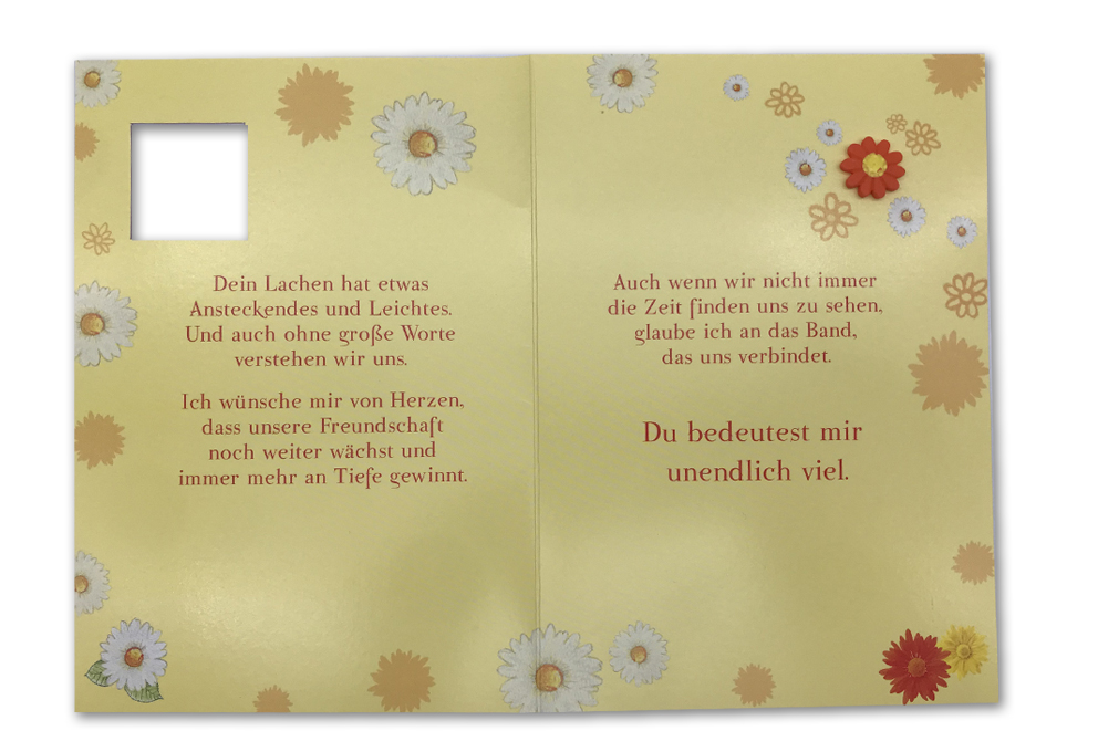 Klappkarte, Freundschaft, DIN C6